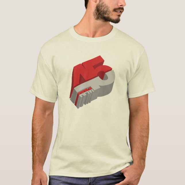 CAMISETA 45 RPM 3D (Anverso)