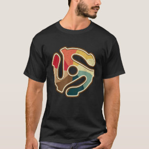 Camiseta 45 RPM Adaptador de música retro