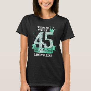 Camiseta 45 y fabulosa foto del grupo Fiesta negro turquesa