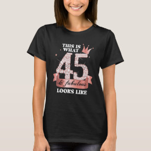 Camiseta 45 y Fabuloso Grupo Fiesta de Engranaje Negro Cand