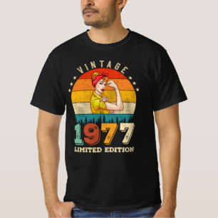 Camiseta 45 Year Old 1977 Vintage 45th Birthday Gifts women