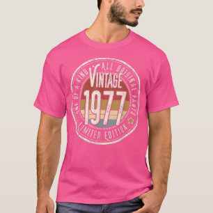 Camiseta 45 Years Old Vintage 1977 Limited Edition 45th Bir