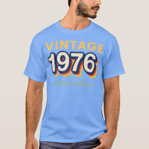 Camiseta 45th Birthday Vintage 1976 Limited Edition
