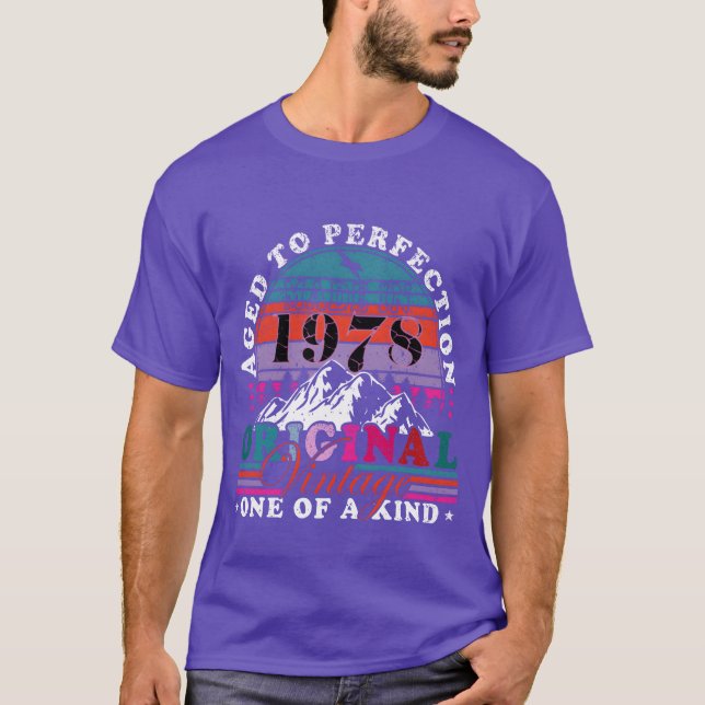 Camiseta 45th birthday vintage 1978 vintage 1978 family (Anverso)