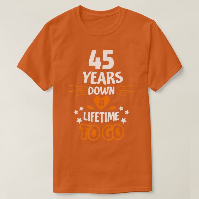 Camiseta 45th Wedding Anniversary Gift for Parents 45 Years (Diseño del anverso)