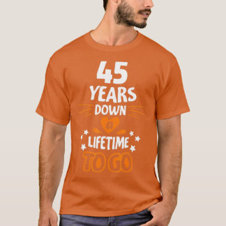 Camiseta 45th Wedding Anniversary Gift for Parents 45 Years