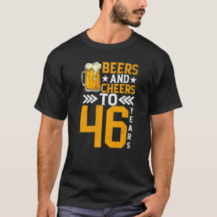 Camiseta 46.ª Cerveza De Cumpleaños Y Saludos A 46 Años Mug