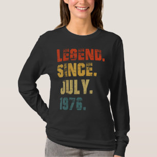 Camiseta 46.ª leyenda de 46 años desde julio de 1976