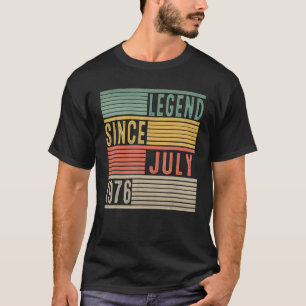 Camiseta 46.ª leyenda de cumpleaños desde julio de 1976 46