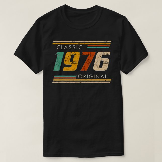 Camiseta 46.º Clásico de Cumpleaños 1976 Original (Diseño del anverso)