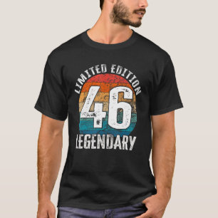 Camiseta 46.º cumpleaños Vintage legendario