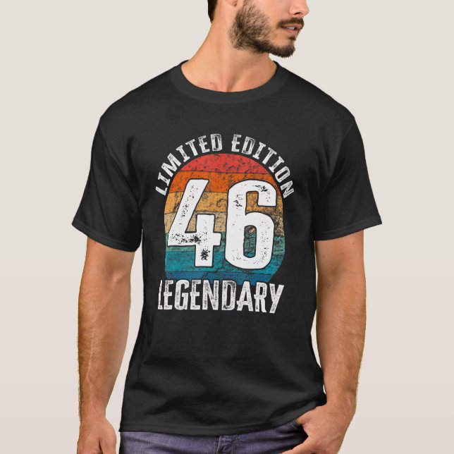 Camiseta 46.º cumpleaños Vintage legendario (Anverso)