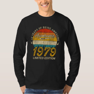Camiseta 46 años de edad 1979 Regalo retro asombroso de 46 