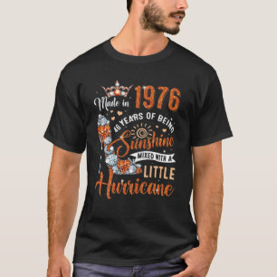 Camiseta 46 Años Hecho En 1976 Reina Diamante De Cumpleaños
