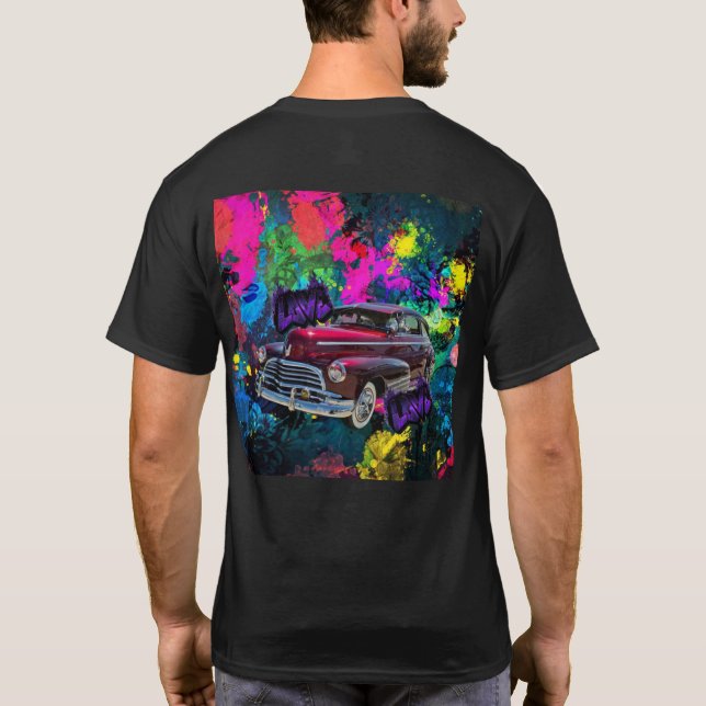 Camiseta 46 Chevy Pintura Salpicada CBDOilPrincess  (Reverso)