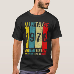 Camiseta 46 Cumpleaños Vintage 1976 46 Años