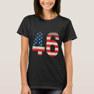 Camiseta 46 Joe Biden 46 Eligido Bandera Americana 2020