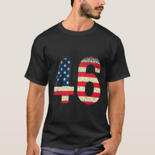 Camiseta 46 Joe Biden 46 Eligido Bandera Americana 2020