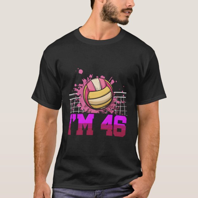 Camiseta 46 Jugador De Voleibol Deportivo 46º (Anverso)