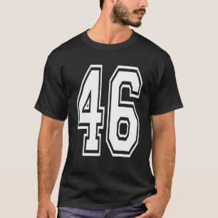 Camiseta 46 NóMERO Universitario de Cumpleaños