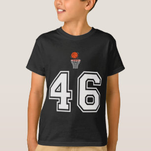 Camiseta 46 Number Basketball Style Vintage White Premium