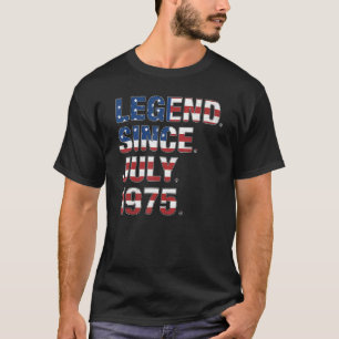 Camiseta 47.ª Leyenda De Cumpleaños Desde Julio De 1975 Ban