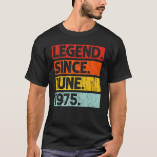 Camiseta 47.ª leyenda de cumpleaños desde junio de 1975 47
