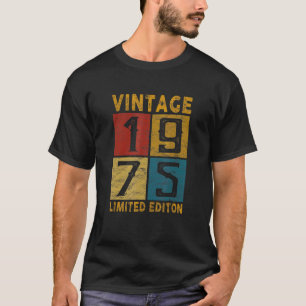 Camiseta 47.ª Vintage De Cumpleaños 1975 Nacida En 1975 47