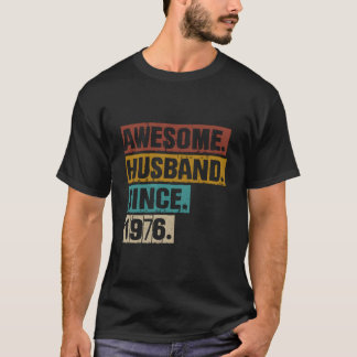Camiseta 47.º Aniversario Del Boda Por Él Asombroso Esposo