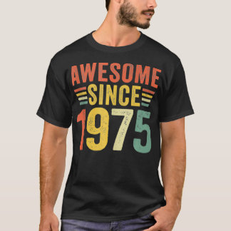 Camiseta 47.º cumpleaños increíble desde 1975 47 años