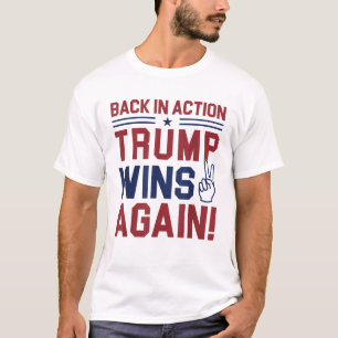 Camiseta 47.º presidente Donald Trump JD Vance Ganamos