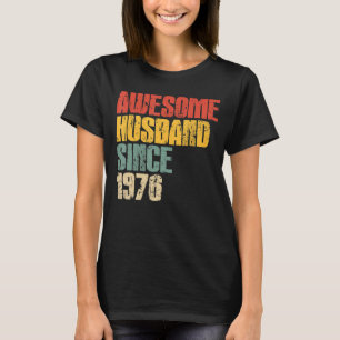 Camiseta 47 años de Boda para él maravilloso Husb