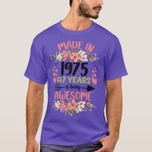Camiseta 47 años de edad 47º cumpleaños de mujeres Chicas e
