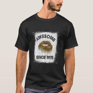 Camiseta 47 años de edad alucinante desde 1975 Leopard L