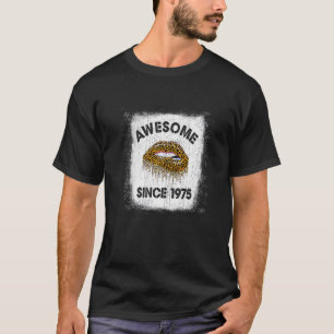 Camiseta 47 años de edad alucinante desde 1975 Leopard L