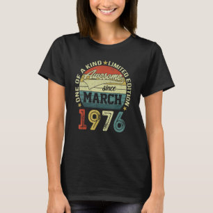 Camiseta 47 Años De Edad Impresionante Desde Marzo