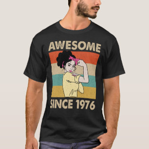 Camiseta 47 años de edad increíble desde 1976 47º cumpleaño