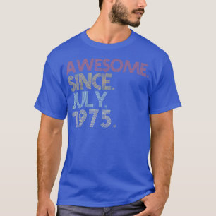 Camiseta 47 años de la fiesta de cumpleaños 47 desde julio