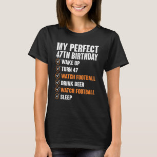 Camiseta 47 años Mi perfecto 47 aniversario en el fútbol