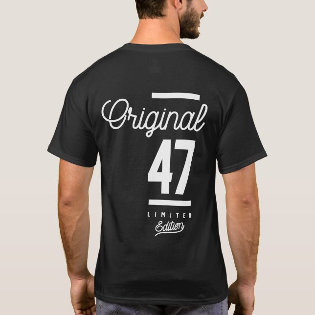 Camiseta 47 años - regalo gracioso de cumpleaños 47 (Reverso)