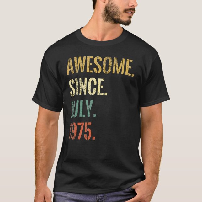 Camiseta 47° cumpleaños de 47 años de edad increíble desde  (Anverso)