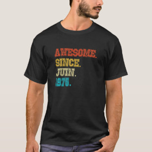 Camiseta 47° cumpleaños increíble desde febrero de 1975 47