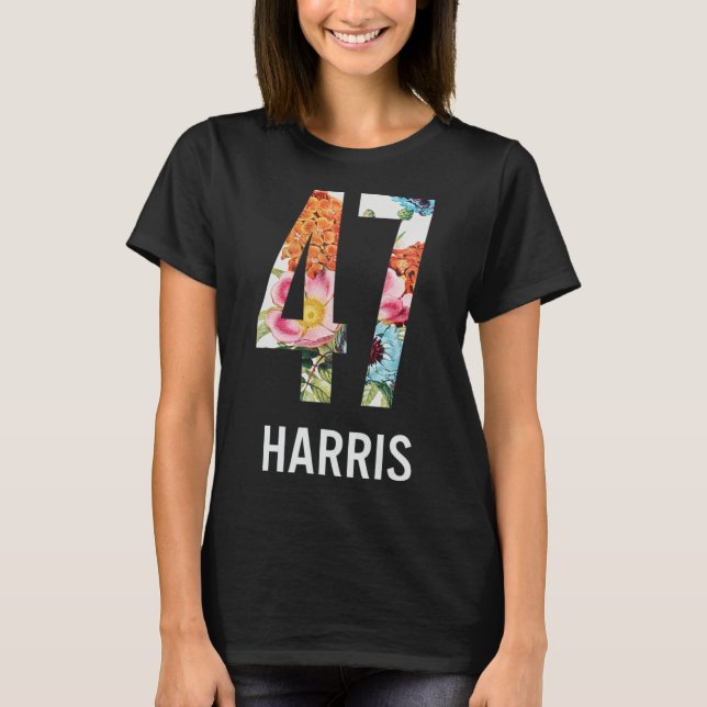 Camiseta 47 Floral Femenina Para Mujeres Chicas (Anverso)