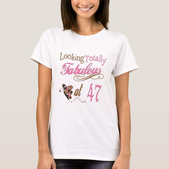 Camiseta 47.o Regalos de la fiesta de cumpleaños (Anverso)