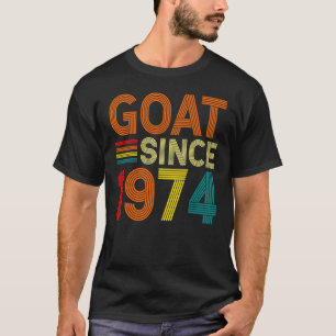 Camiseta 48º cumpleaños Cabra de 48 años desde 1974 1