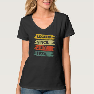 Camiseta 48.ª Leyenda retro vintage desde julio de 1974