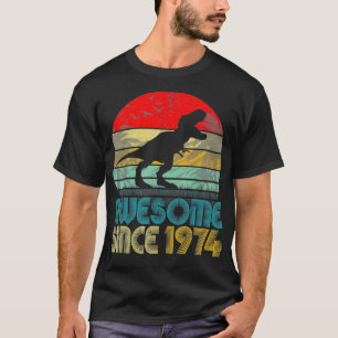 Camiseta 48.º cumpleaños de dinosaurio impresionante desde 