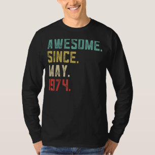 Camiseta 48.º Cumpleaños De Hombres Fabulosos Desde Mayo De
