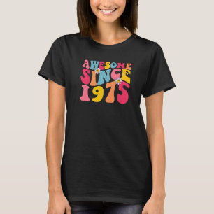Camiseta 48.º cumpleaños increíble desde 1975 Retro 48 años