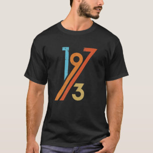 Camiseta 48.º Nacimiento Estilo Retro 70 1973